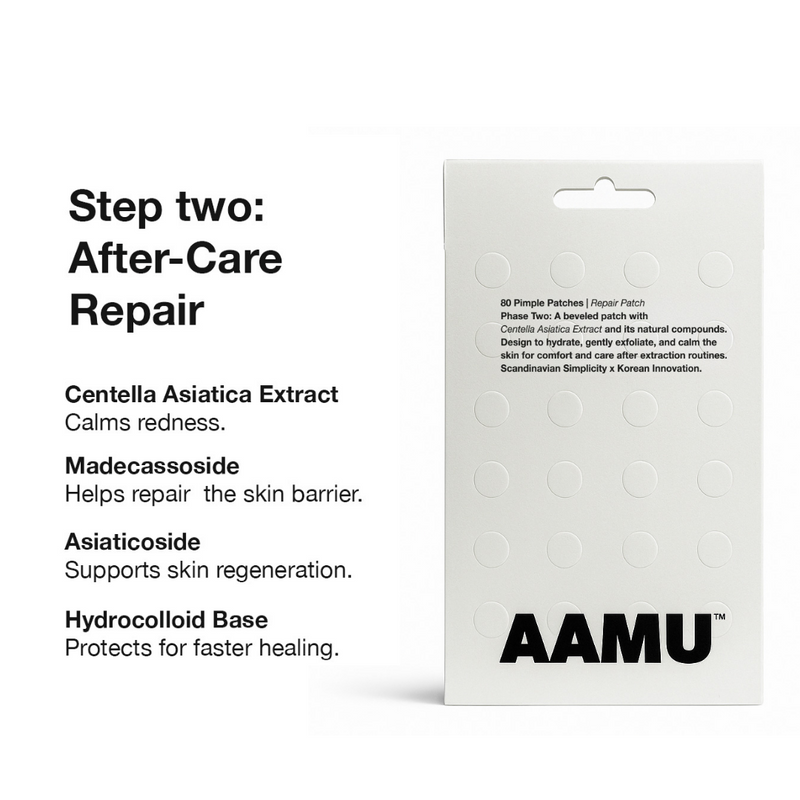 Repair Patch with centella asiatica from AAMU two step blemish system