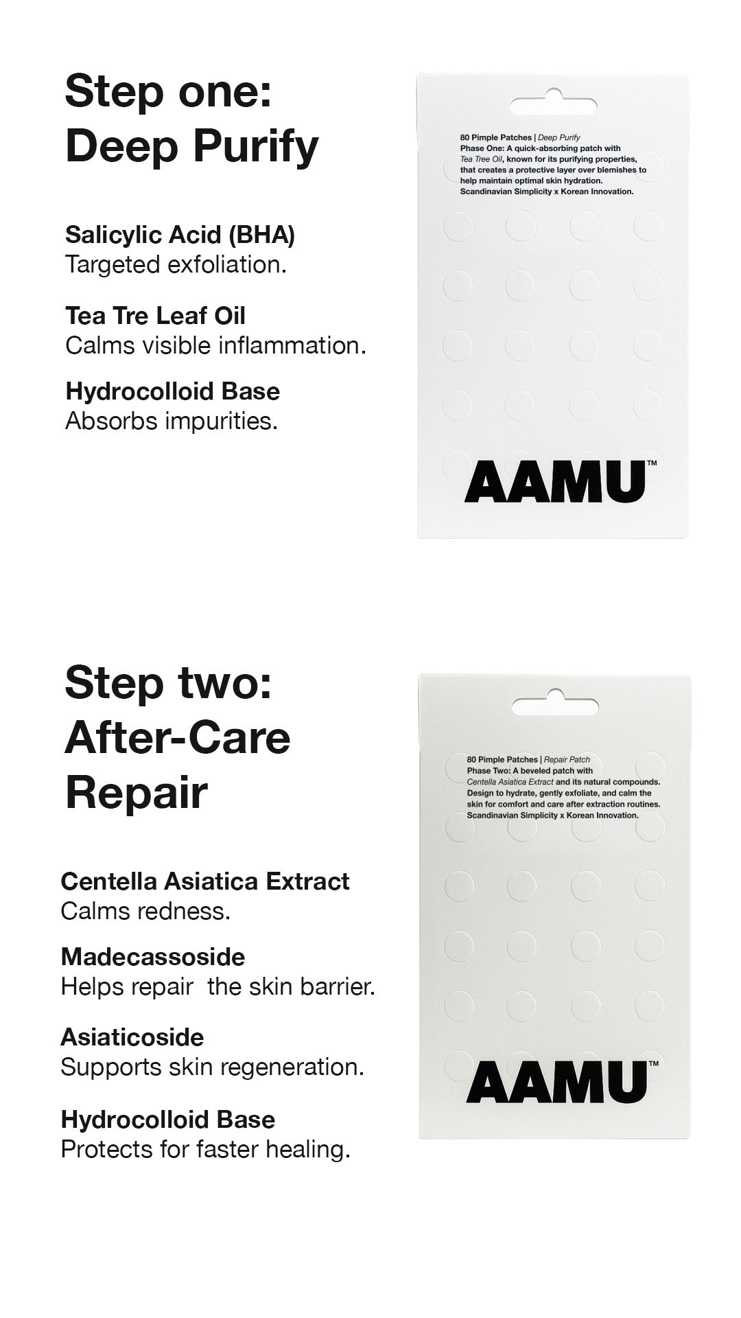 Patchpaket: Före och efter